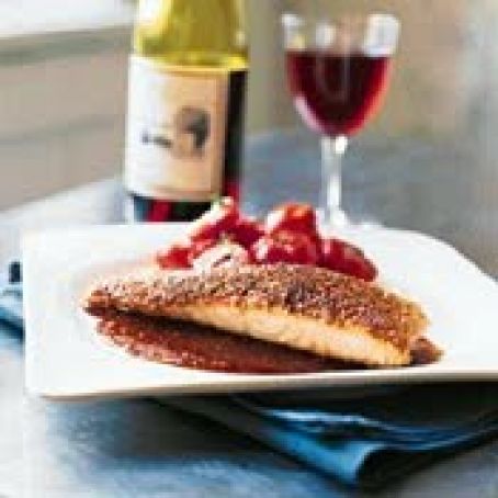 SESAME CRUSTED SALMON